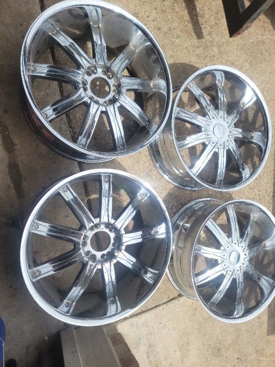 4 Used Dcenti 22" Rims READ INFO SEE PICS