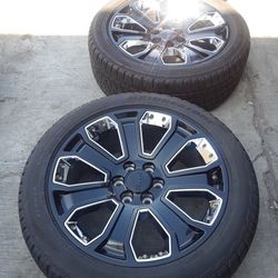 Chevy Tahoe Rims Chevrolet Suburban Wheels Silverado Snowflakes Trail Boss High Country Ltz Rst Z71 Yukon Sierra Denali Cadillac Escalade 