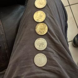 Old Vegas Slot Machine Tokens 