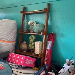 Brown Wooden Bookshelf 