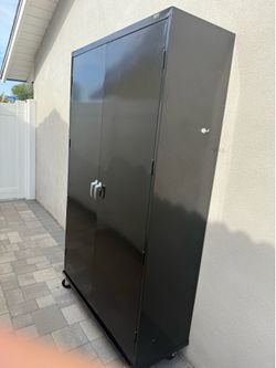 Heavy Duty Storage Cabinet on wheels.