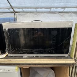 Samsung Bespoke Microwave In White Glass