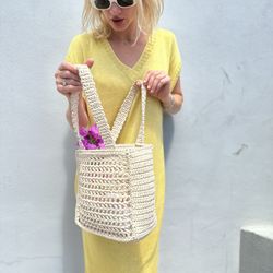 Handmade Raffia Tote Bag – Inspired by Iconic Designer Style