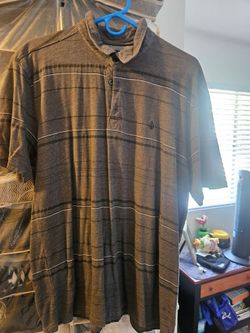 Volcom Men's Striped Polo Shirt