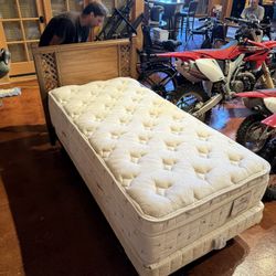 Wood Frame Twin Bed 