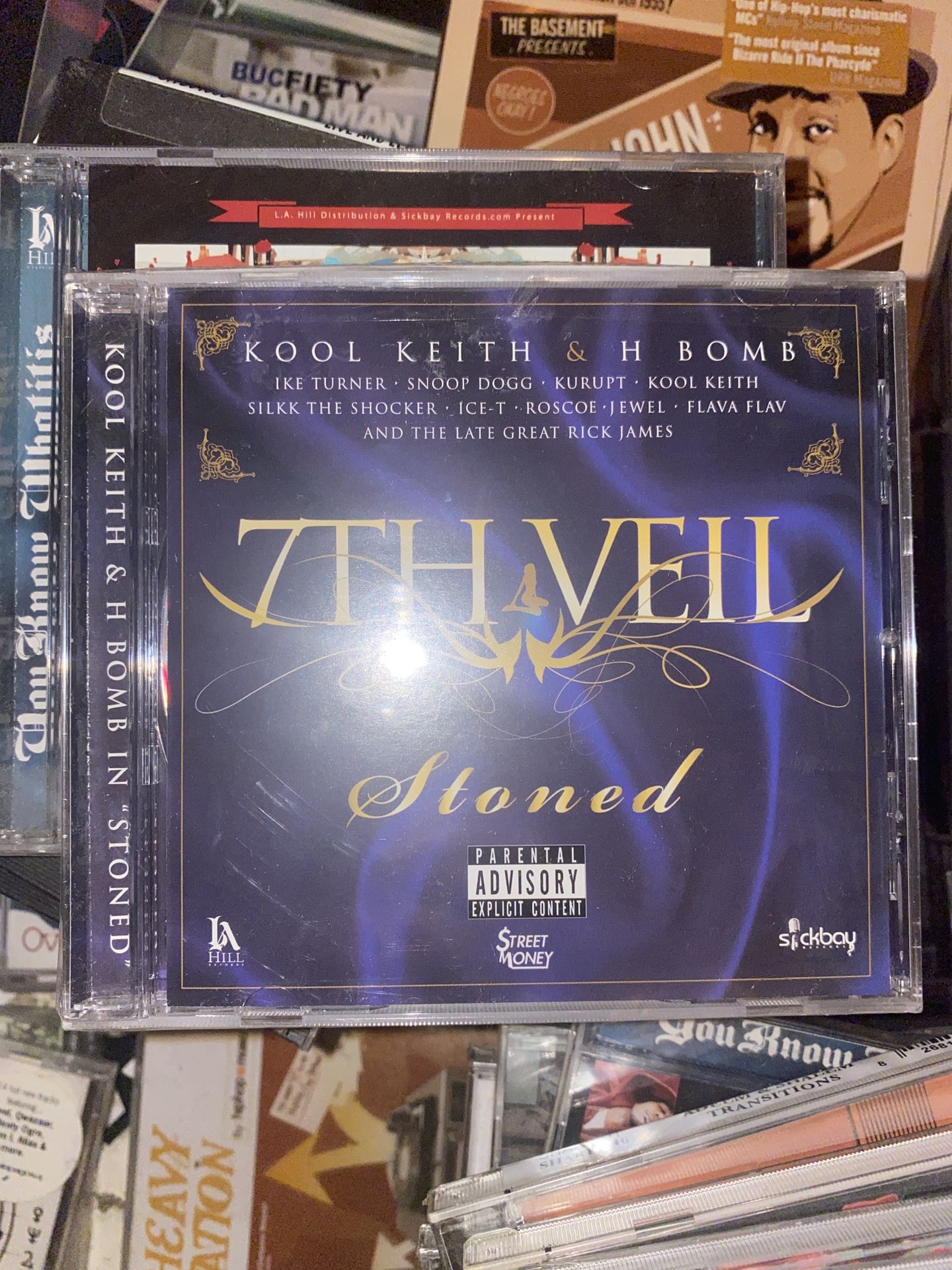 Kool keith & H Bomb JACKY JASPER 7TH VEIL stoned CD Sealed new FEAT. RICK JAMES, IKE TURNER, KURUPT, snoop dogg, SNOOP DOGG sealed NEW Tracklist 1