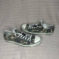 Converse Chuck Taylor All Star Low Army Camo Green Forest Grenade Lace Lock M10