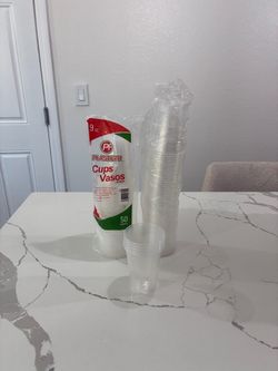 Plastifar 9 oz Clear Plastic Cups (22 packs of 50)