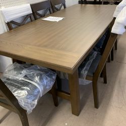 New 8 Chair Table Set New With Mark
