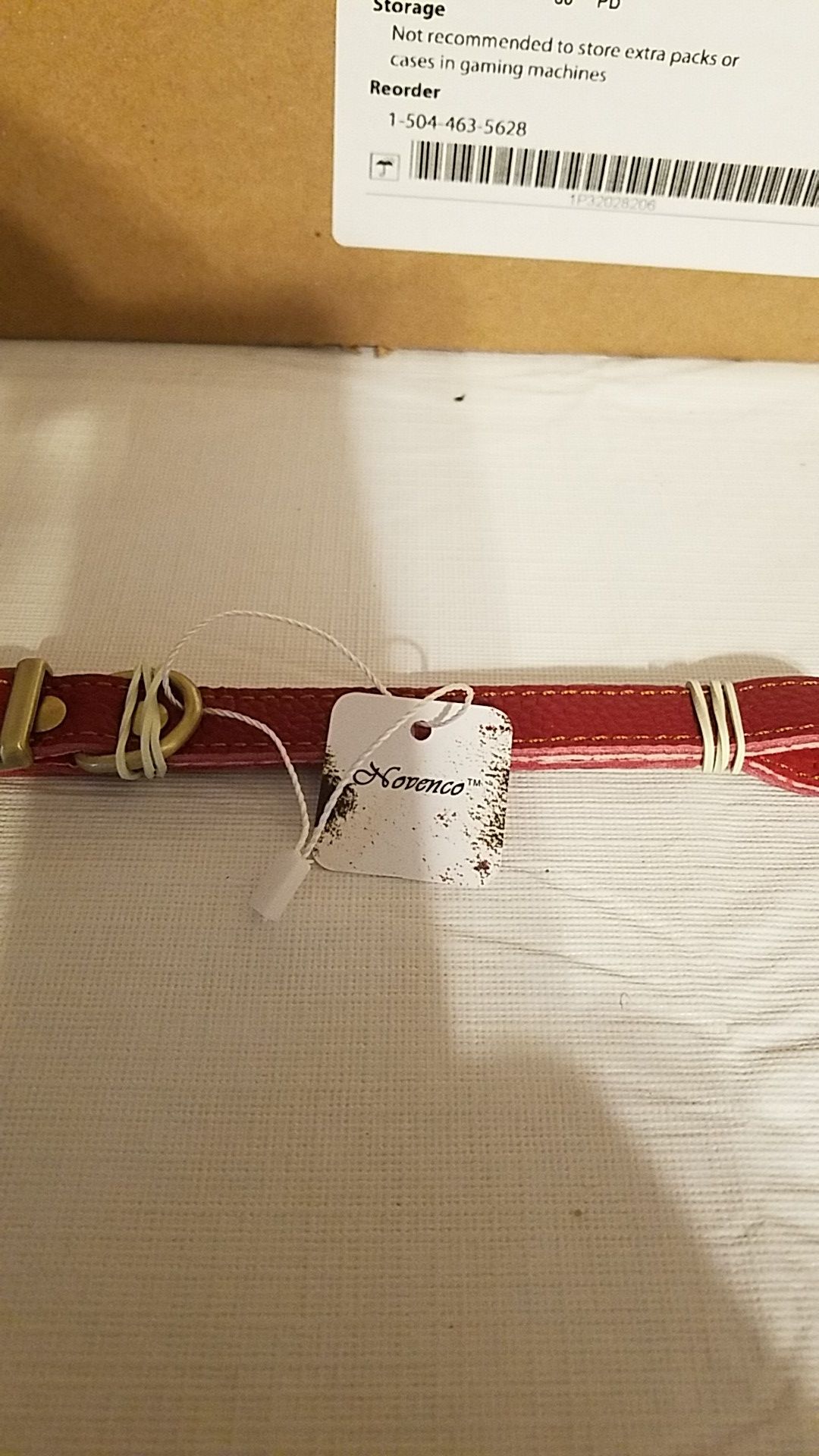 Novenco genuine soft leather dog collar cat collar