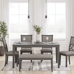 Ashley Furniture Dining Table With Chairs And A Bench
