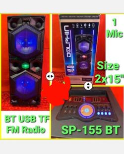 New Bluetooth Dolphin 2x15 speakers 7000 watts