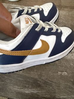 Nike Dunk Low Midnight Navy Wheat kids 9c