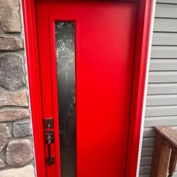 THERMA TRUE FIBERGLASS FRONT DOOR......36" x 80".......NEW........$ 700