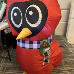 Red Bird Holiday Decor