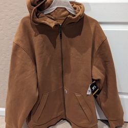 Wells Lamont Brown Hoodie Jacket XL NEW