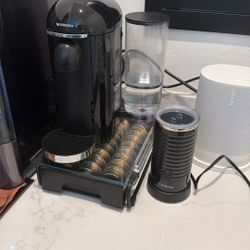 Nespresso Virtuo, Pods And Milk steamer/frother