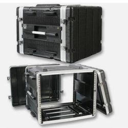 PA DJ 8RU Equipment Rack Mount Flight Storage Case.