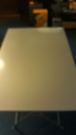 Table. 28in high 28in x43. Metal