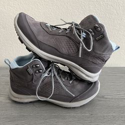 Keen Womens Terradora Explorer Mid Grey Blue Outdoor Hiking Shoes Size 8.5