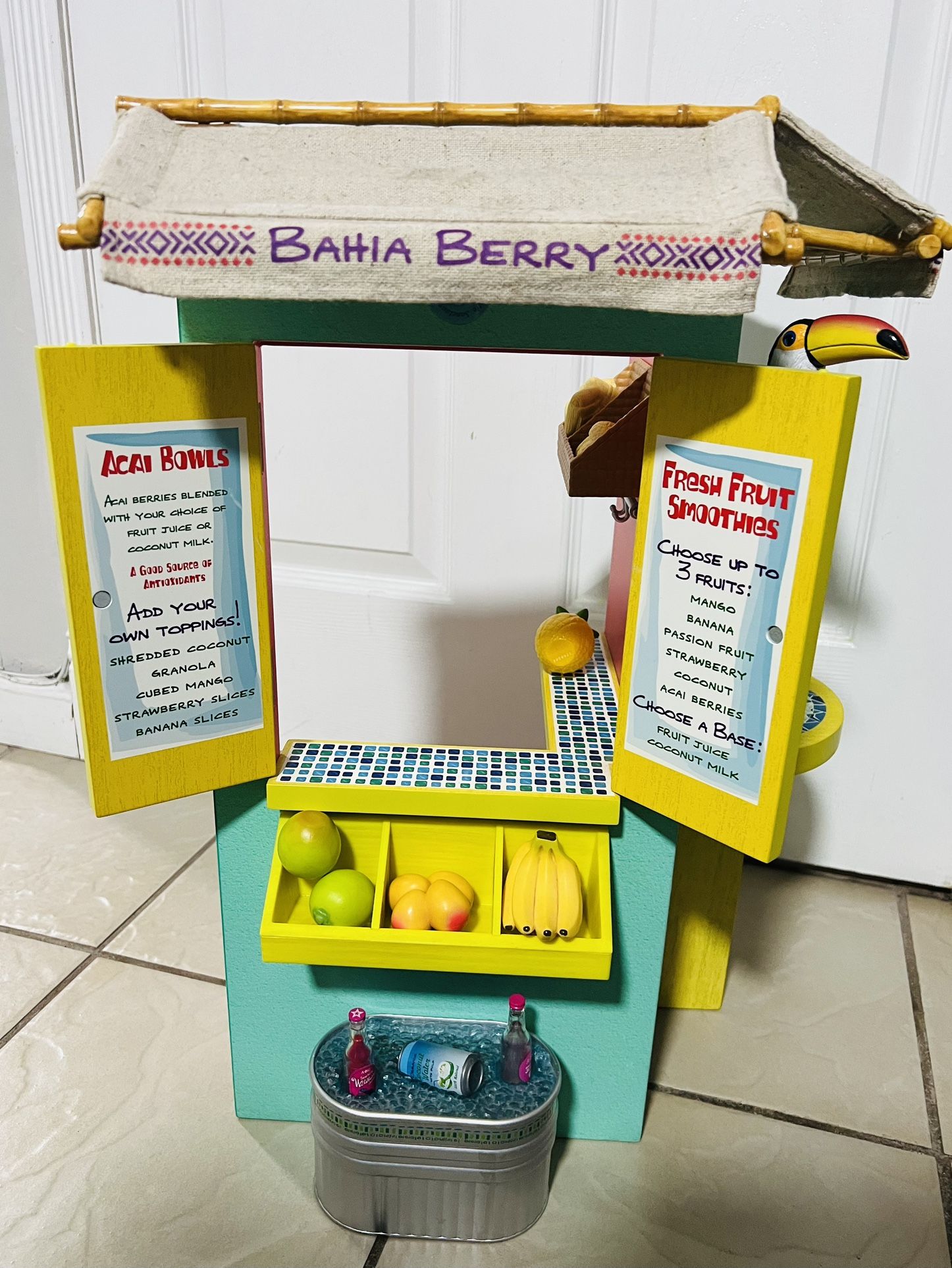 American Girl Lea Clark Fruit Stand For 18in Doll 