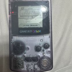 Atomic Purple Game Boy Color With Mario Land Game