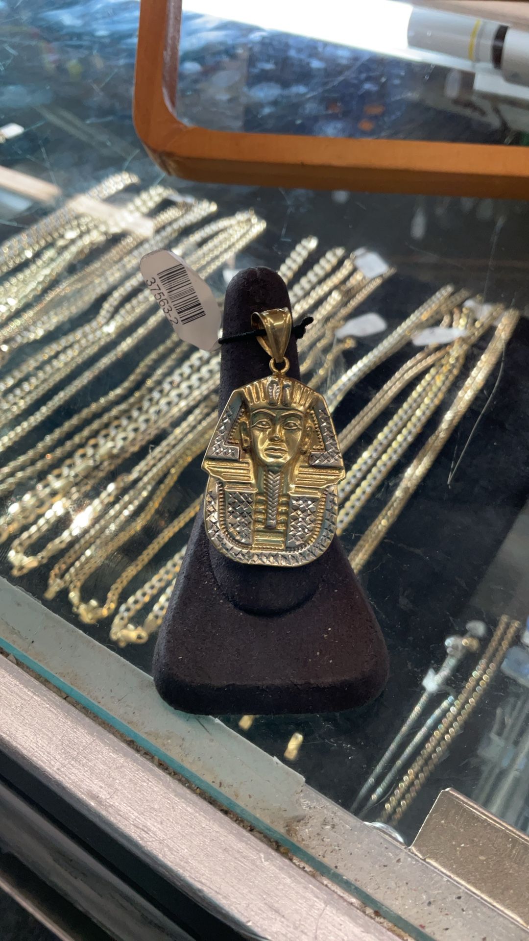 10KT Two Tone Pharaoh Pendant 37563-2