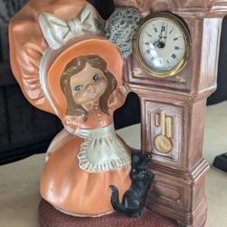 Vintage 1970's Holly Hobby Ceramic Clock