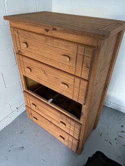 Wood Chest of Drawers