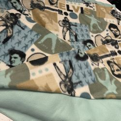 Elvis Fleece With Pastel Green For The Backing