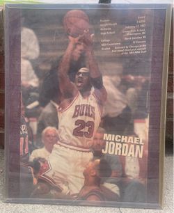 Newspaper photo of Michael Jordan