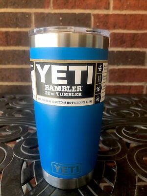 YETI Rambler Tumbler 20oz. with Lid Tahoe Blue New/Retired Very Rare