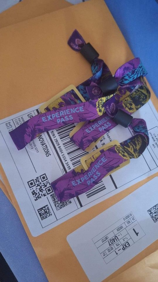 Selling (3) 2-Day GA Wristbands