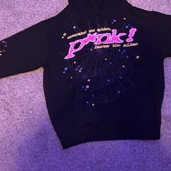 Small Sp5der Hoodie:pink