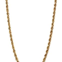 Mens 10K Gold Rope Chain