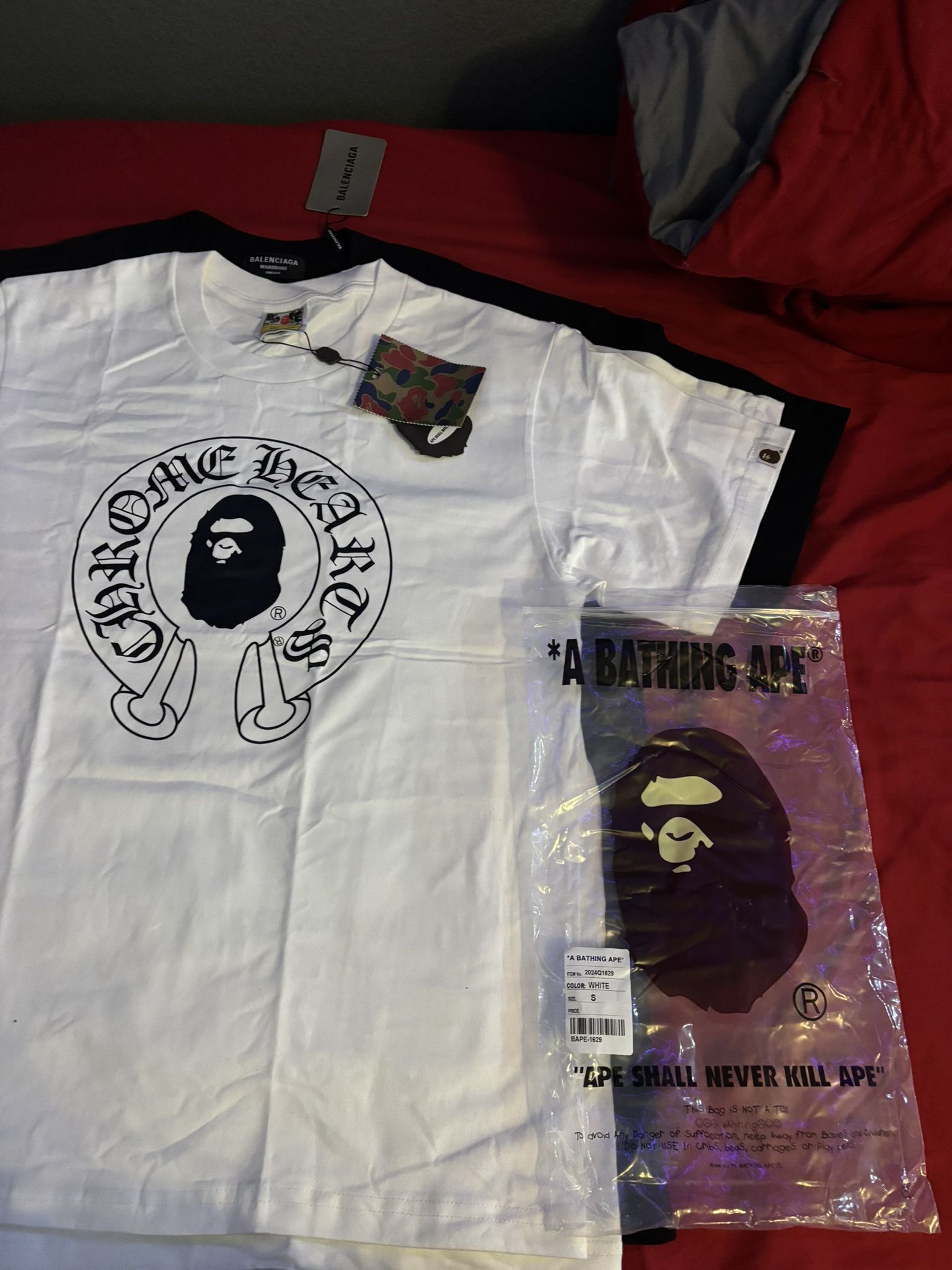 Chrome heart Bape Tee