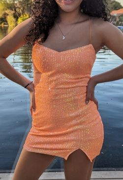 Orange Formal Dress 