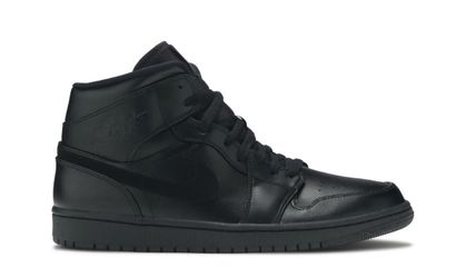 Nike Air Jordan 1 Mid “Triple Black” – Men’s Size 11