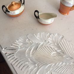 Phoenix China Tea Set And Serving Dish