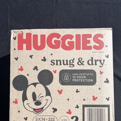 Huggies snug and dry size 2