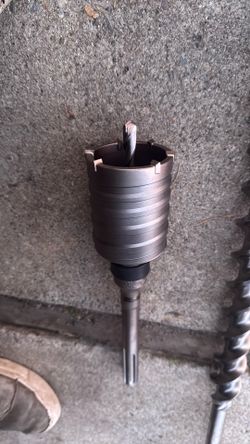 2 5/8” SDS Core Bit.     1 1/2 “ X2’ SDS Drill Bit 