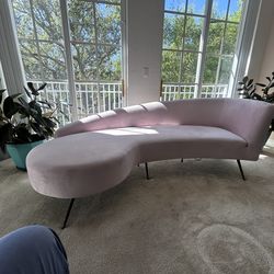 Safavieh Couture Evangeline Velvet Parsian Sofa