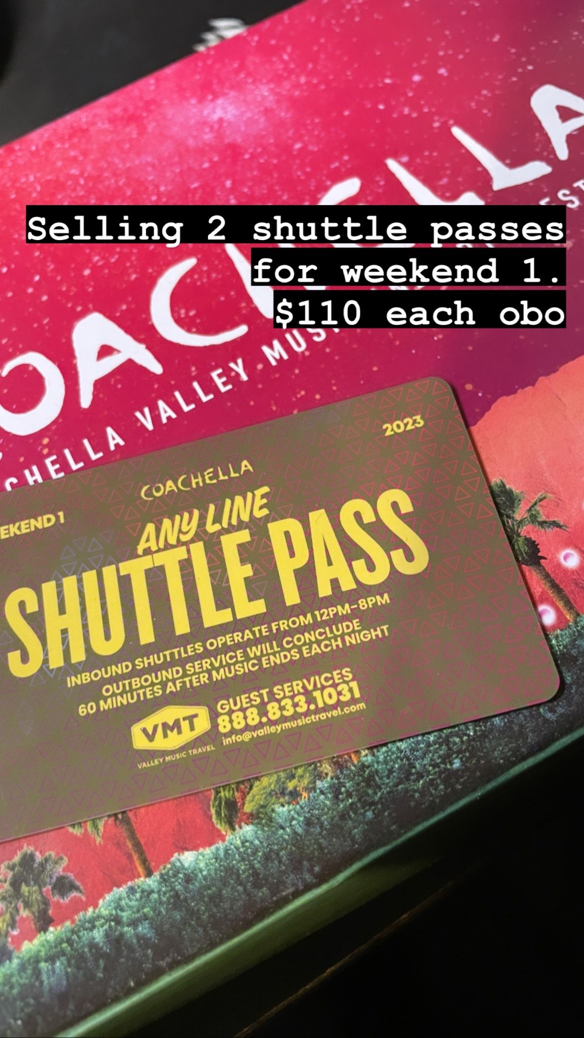 Coachella Weekend 1 Shuttle Pass