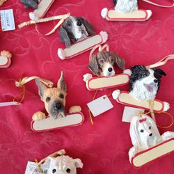 Dog Christmas Ornaments  / FREE Selected Croc Charm 