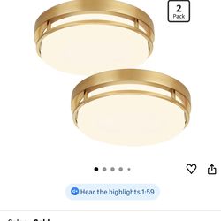 2Pack LED Flush Mount Ceiling Light Fixture 13" 20W,