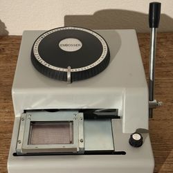 72-Character Manual Embossing Machine PVC Card Code Stamping Printer