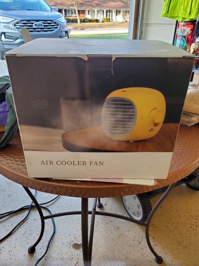 Air Cooling Fan, Bright Yellow. Like New