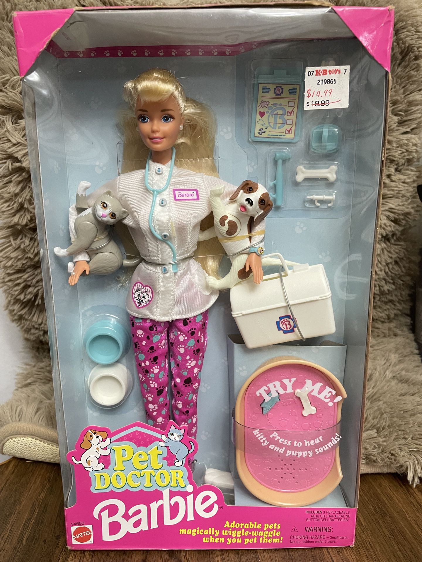 Vintage 1996 Pet Doctor Barbie