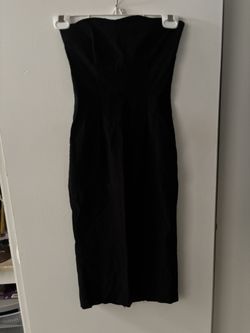 Strapless Black Cocktail Dress