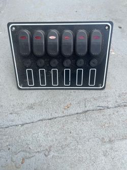 Marine Boat 6 Gang Waterproof Vertical Switch Panel $50 Firm on Price